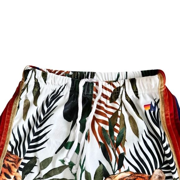 Aviator Nation Jungle Tiger Classic Velvet Stripe Sweatshirt Sweatpants Set S - Picture 9 of 11